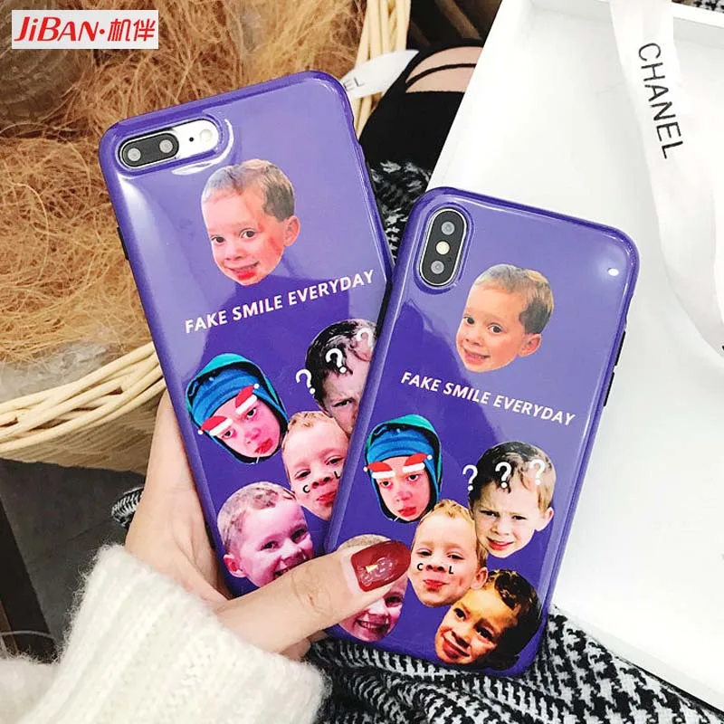 JIBAN прекрасный интернет знаменитостей мальчик чехол для iphone X мягкий глянцевый IMD