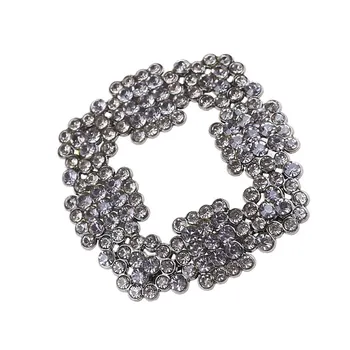 

1Pc Crystal Shoe Clip Metal Shoe Square Clamp Bridal Rhinestone Women Shoe Decoration Shoe Charms Accessories