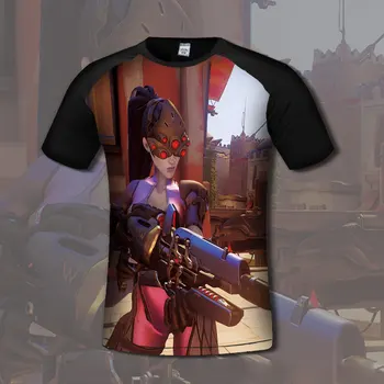 

Popular game OW cosplay Adult Summer clothes t-shirt 3D print cartoon character t-shirts