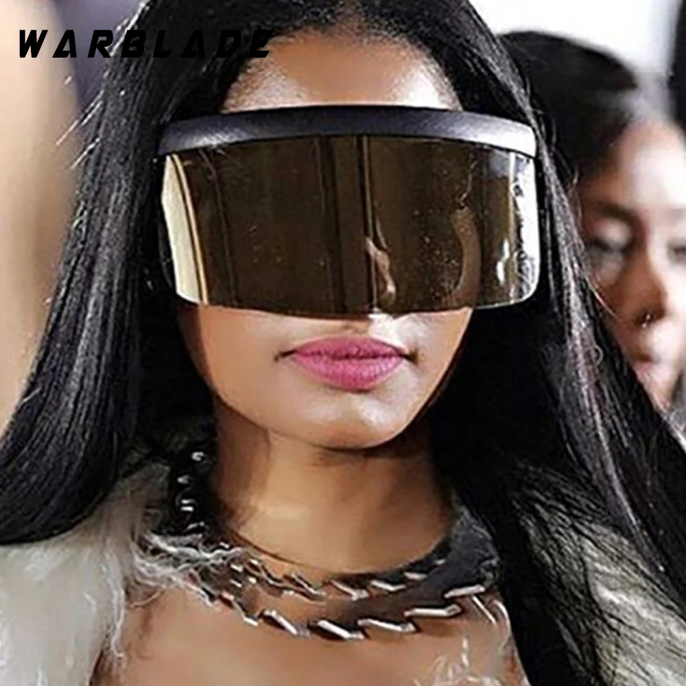 4xfuturistic Gafas De Sol Con Visera De Lente Estrecha Negro 4xfuturistic Gafas De Sol Con Visera De Lente Estrecha Negro