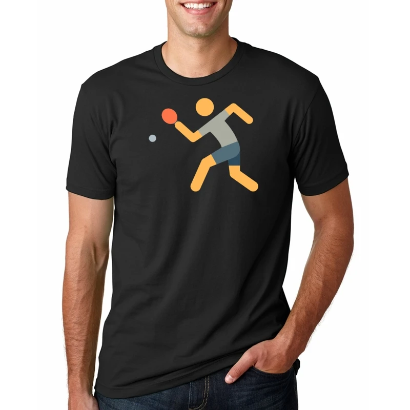 

Cool Table - Ping Pong Game Printed Men T Shirt Fitness T Shirts Men Cotton Short Sleeve Tshirt Street Tee Shirt Funny