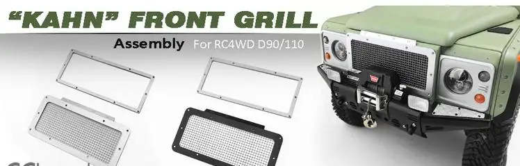 Металлическая решетка KAHN для 1/10 RC RC8WD LAND ROVER DEFENDER D90 D110 G2 Gelande II|defender d90|defender d110grille metal