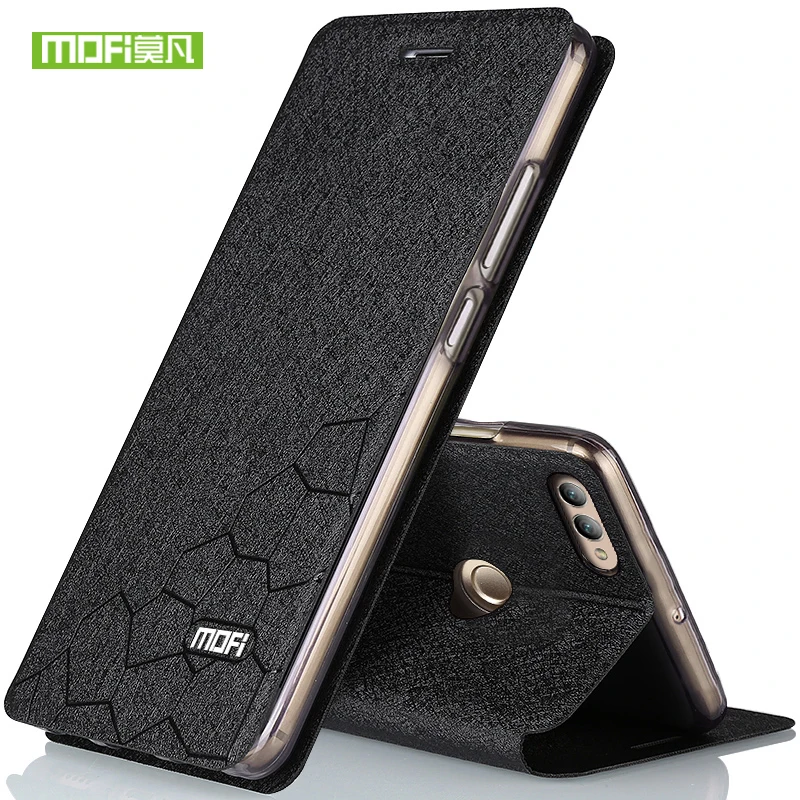 Для huawei p Smart case силиконовый чехол роскошный флип бумажник из кожи для smart TPU FIG AL00