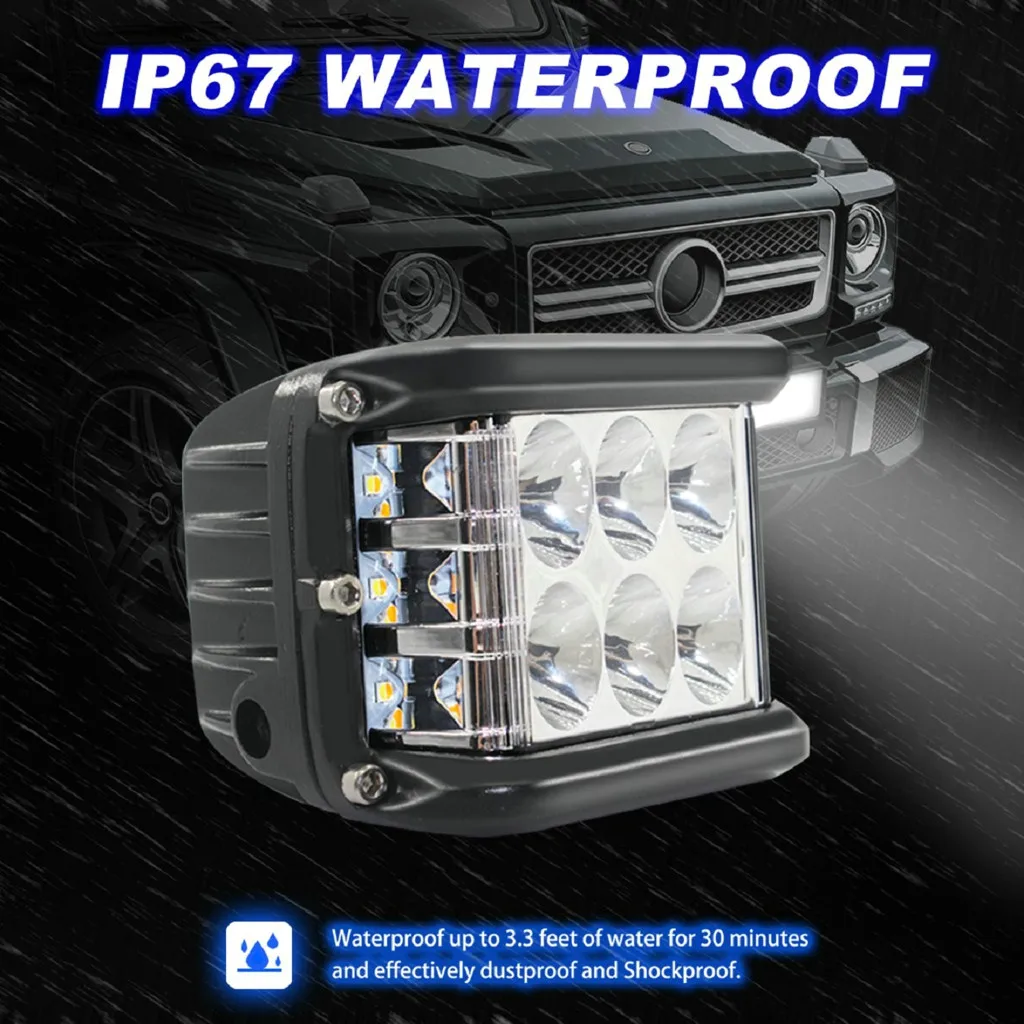 

New LED Lamps For Cars 45W LED Light Work Flood Combo Side Shooter Driving Off Road SUV Car Tractor Luces Led Para Auto