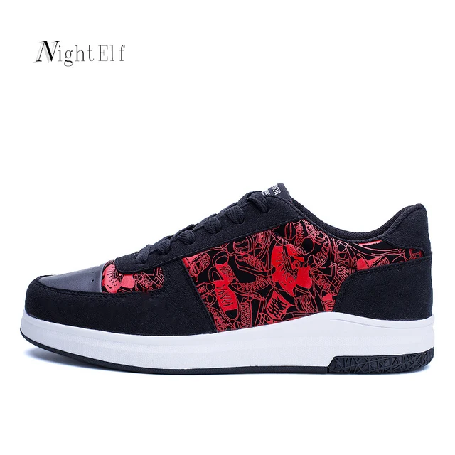 Transpirable Cuero Hombres Zapatos De Elf Alta Deportivos Night Zapatillas Calidad La 2017 wt4vaUq