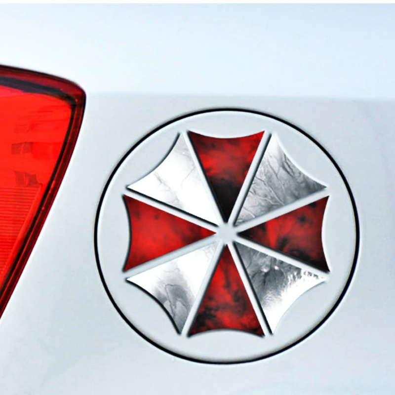 Автомобильная наклейка Volkrays аксессуары Umbrella Corporation Светоотражающая на крышку