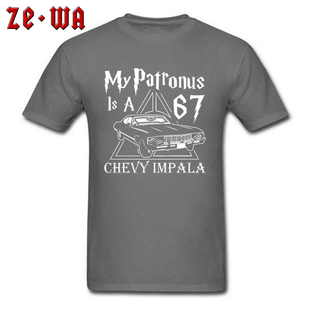 SUPERNATURAL 2238 T Shirt Short Sleeve Fitted Men's Autumn Tops & Tees Printed On Tops Shirts Round Collar 100% Cotton SUPERNATURAL 2238 carbon