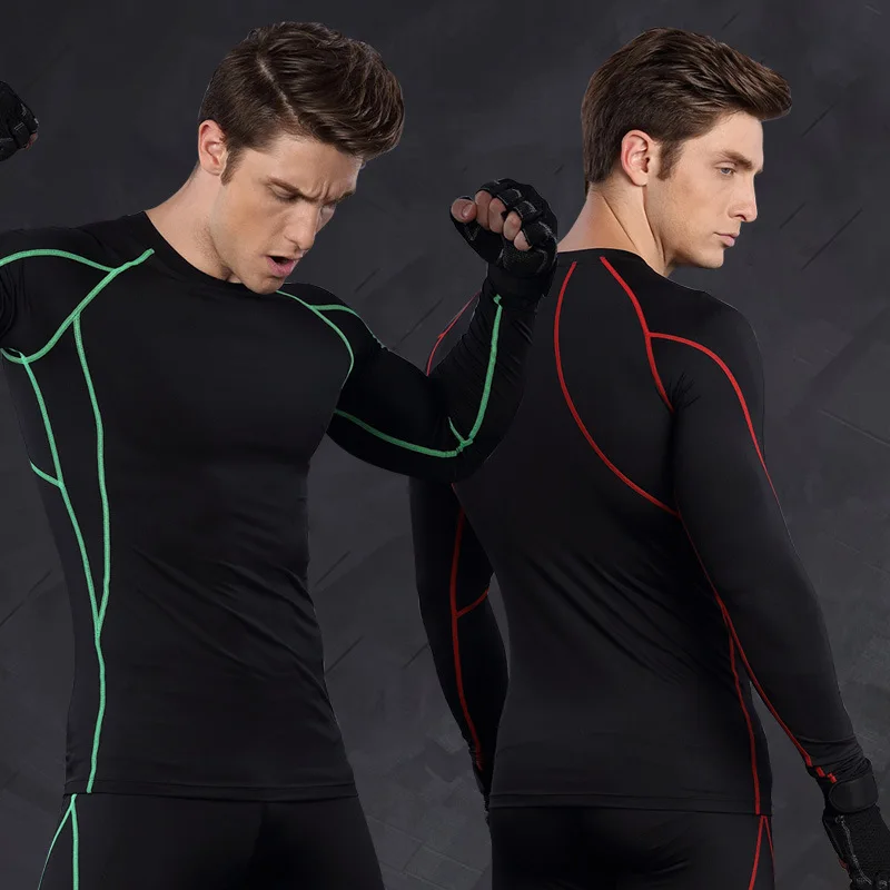 muscle printed shirt long sleeve
