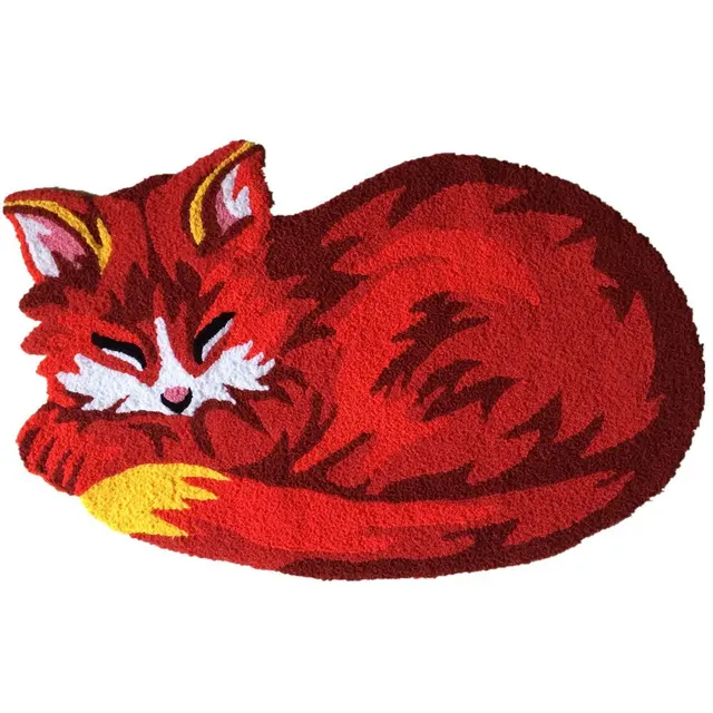 Buy WINLIFE Cartoon Area Rugs Cats Shaped Rugs and