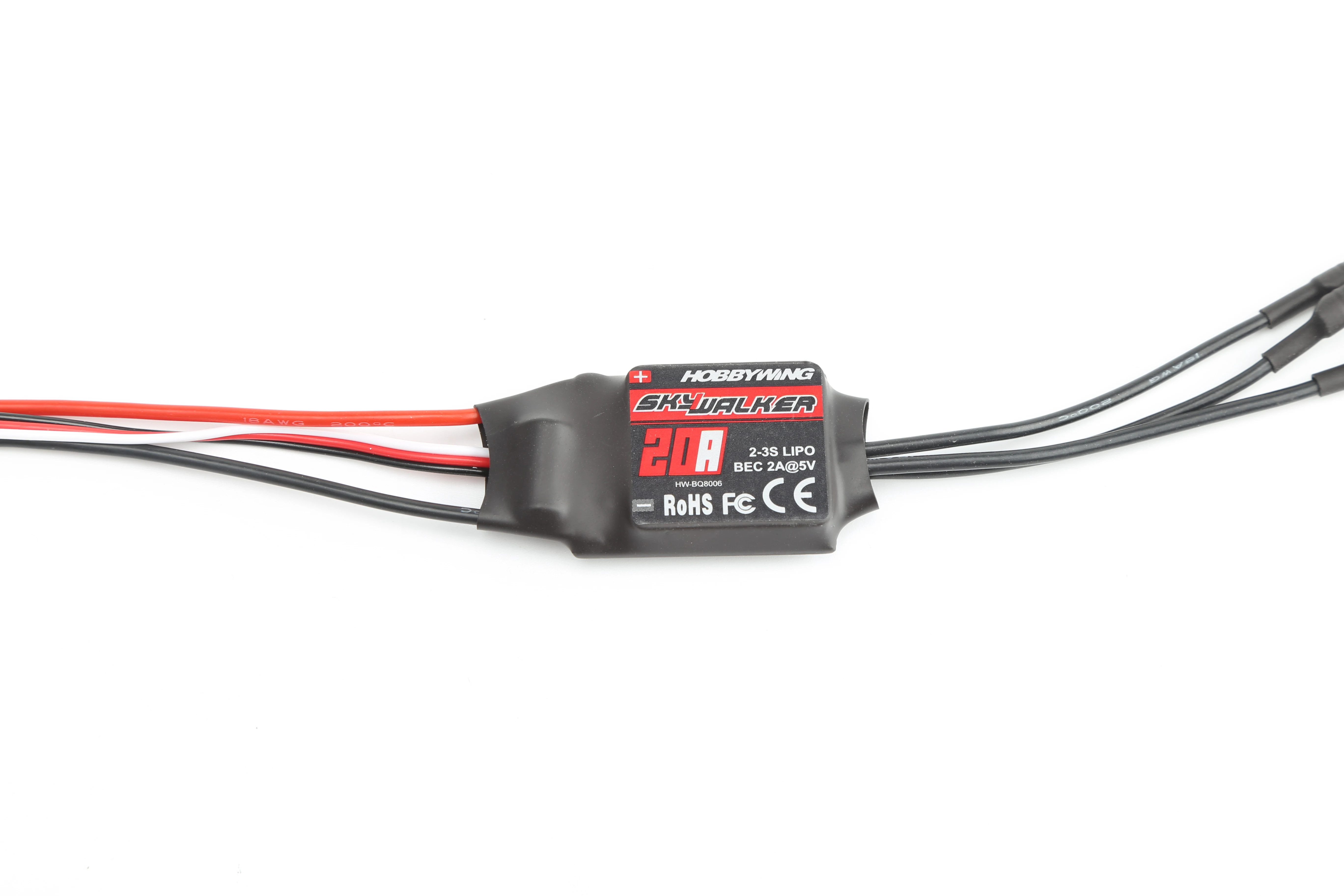 

Hobbywing Skywalker 2-3S 20A Brushless ESC With 5V/2A BEC For RC Models