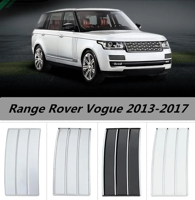 

2PCS ABS Side Air Vent Kit Mesh Fender Trims Cover For Range Rover Vogue 2013 2014 2015 2016 2017 BY EMS (4colors)