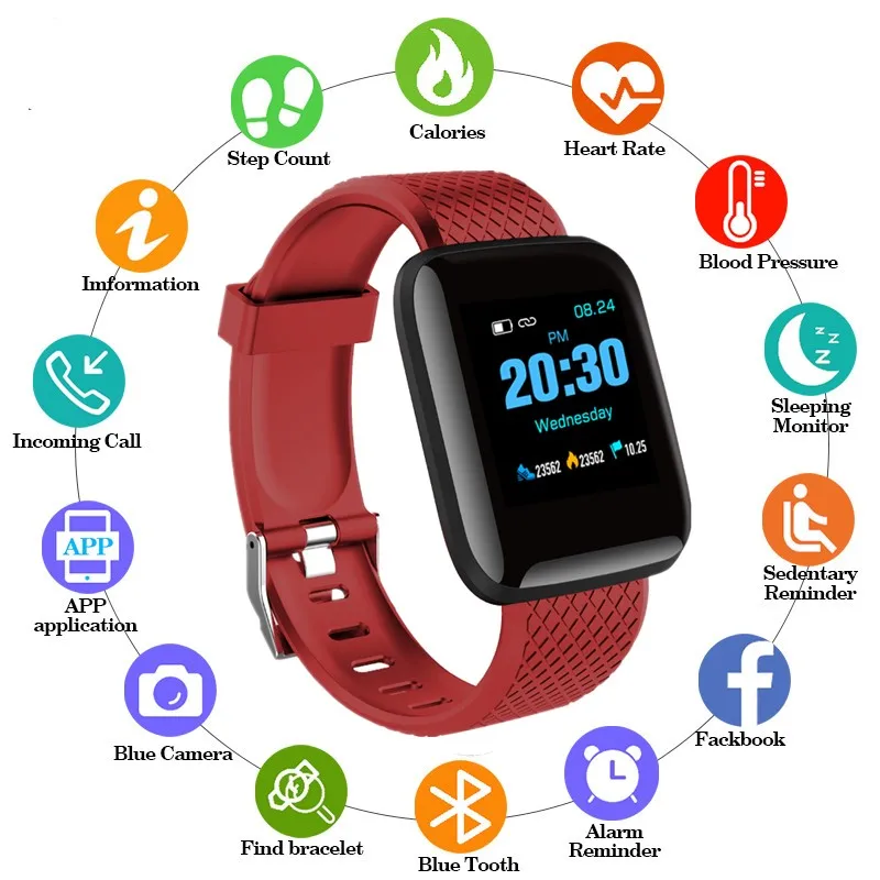 

Smart Watch Men Blood Pressure Waterproof Smartwatch Women Heart Rate Monitor Fitness Tracker Watch Sport For Android IOS