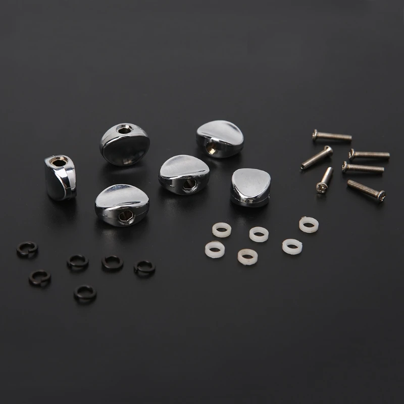 

Guitar Tuning Pegs Accessories 6Pcs Replacement Guitar Tuners Machine Head Metal Buttons Tuning Pegs Parts