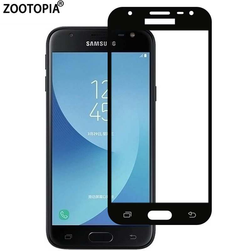 Для Samsung Galaxy J330F J3 2017 стеклянная пленка J330 Защитная для экрана закаленное стекло 3D