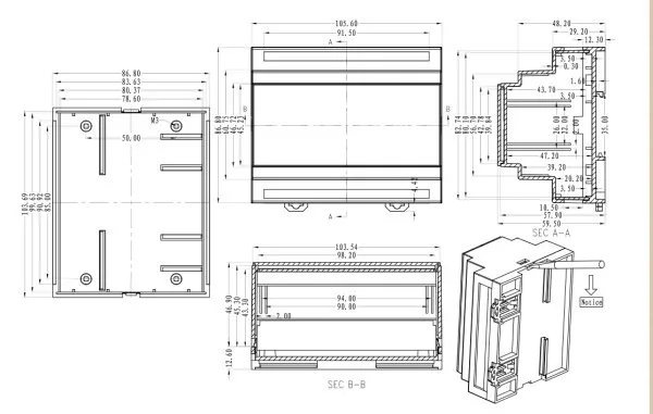 controller din rail enclosure (3)