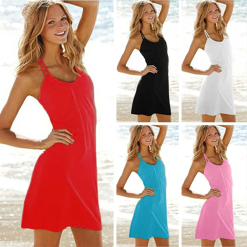 

2019 Sexy Beach Dresses Swim Women White Chiffon Long Beach Tunic Swim Backless Sexy Women Cover Up Bikini Lady Bride Swimsuits