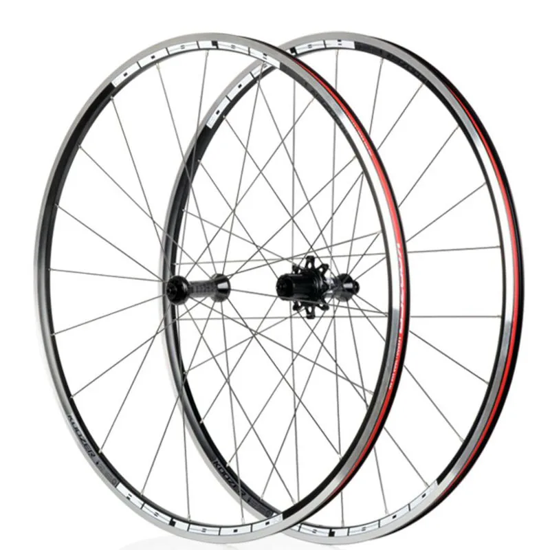 

Koozer 1550g Straight Pull Hub Alloy Clincher Road Bike Wheel Racing Bicycle Wheelset 2:1 Style Wheels