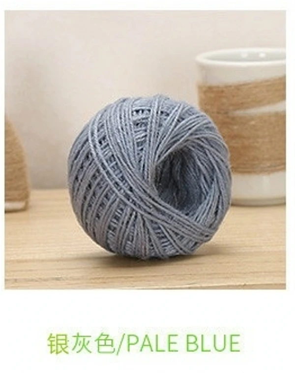 pale blue 30 м 2 мм Натуральная Мешковина Hessian джутовый шнур-шпагат пеньковая веревка струна цвет подарочная упаковка струны Рождественские декоративные принадлежности для вечеринок - Цвет: pale blue