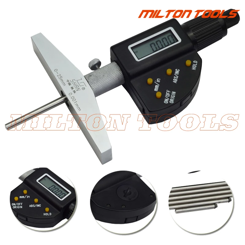 0 100mm digital depth micrometer 4inch 100mm Electronic Depth