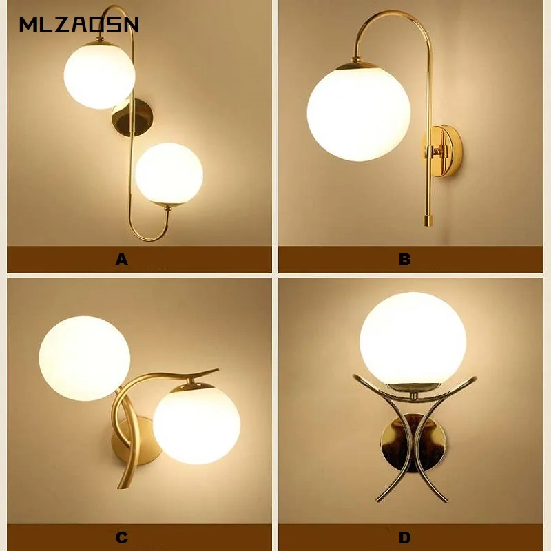 Simple Modern Bedside Wall Lamp Bedroom Study Room Living ...