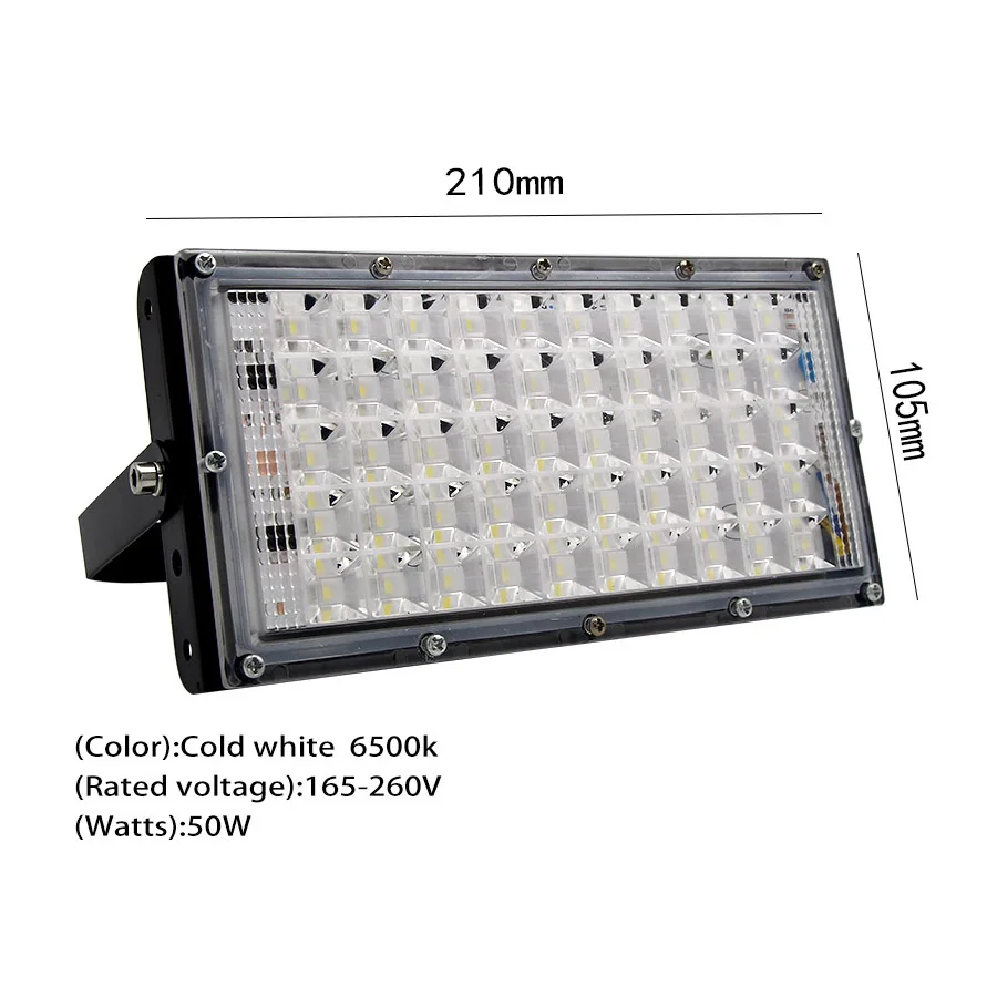 Outdoor-IP66-Waterproof-Outdoor-Lighting-50W-Ultra-bright-LED-Flood-Light-DIY-Combination-LED-Projector-Garden-Street-Lamp7