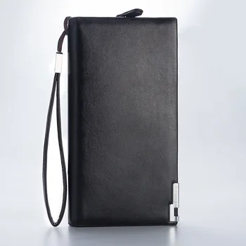 

Europe And The United States New Men's Long Clutch Bag multi-Function Business Casual Buckle Zipper Handbag Large Capacity