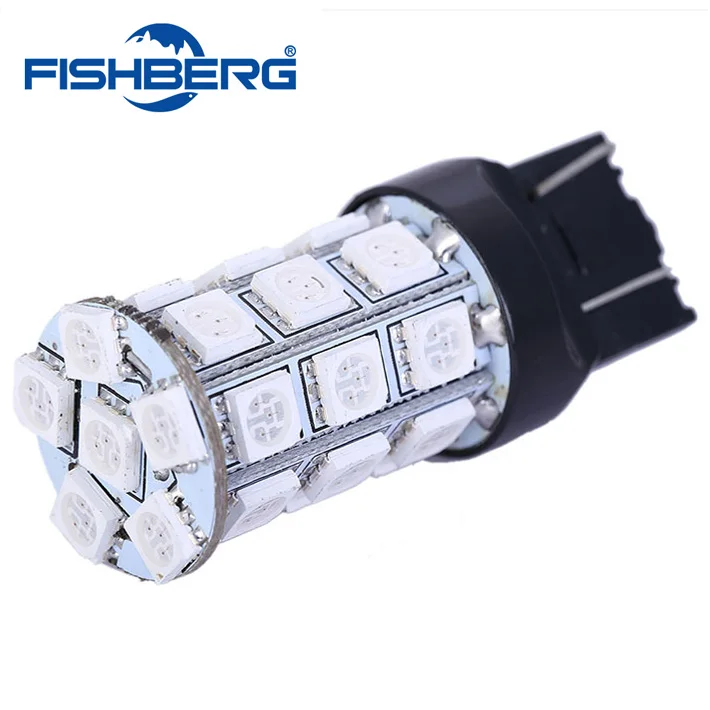 T20 WY21W SMD5050 LED Car Brake Rear Stop Light Bulb Lamp  7443 T20 27SMD 5050 LED 360 Lighting Red FREE SHIPPING