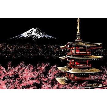 

5D Diamond Painting DIY Diamond Embroidery Mount Fuji Night View Mosaic Gift Embroidery Handicrafts Diamond Wall Art Decor