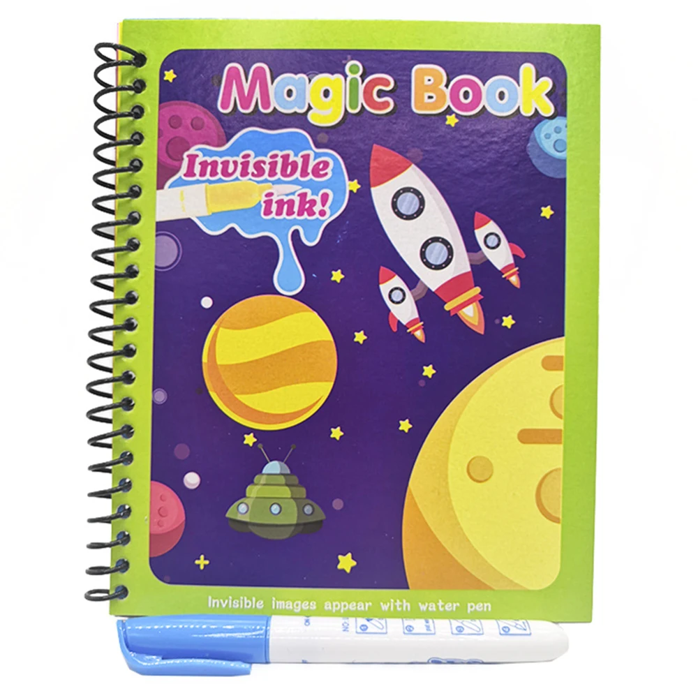 Монтессори раскраска и волшебная ручка живопись доска для рисования детей игрушки волшебная водная книга подарок на день рождения