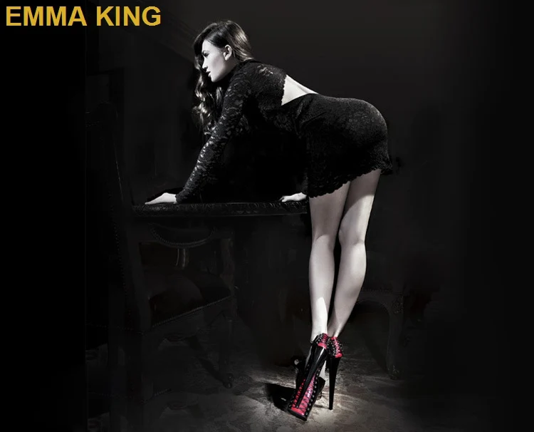 EMMA KING/пикантные туфли для стриптиза; женские босоножки на высокой платформе; украшение кристаллами; прозрачные туфли-лодочки на тонком каблуке; обувь для танцев на шесте