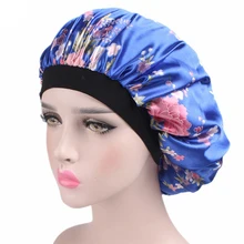 Удобная Женская мода широкий диапазон Атласная шапочка для волос Ночная шапочка для сна женский тюрбан
