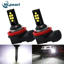 Nlpearl 2x Противотуманные фары Дневные Фары Лампы H1 H3 Led 9005 HB3 9006 HB4 H8 H11 Светодиодная лампа 3000K H9 Led H7 H4 6000K 8000K 2000LM, вождения, бега, светильник