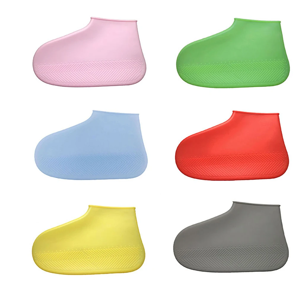 

Shoes Cover Waterproof Reusable Rain Shoes Covers Rubber Slip-resistant Rain Boot Overshoes Men Women Shoes Accessories