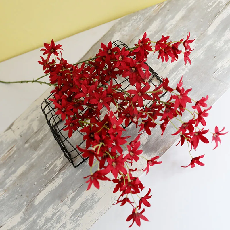 Flone Wedding Cherry Decoration Artificial Silk Flower Branch Fake Flowers Birthday Party Living Room Decoration Accessories (18)