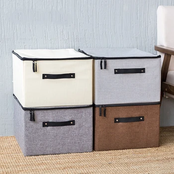 

Storage Boxes with Lids Clothes Storage Box Home Clothing Organizer For Fabric Finishing Box Sundries Toy Cosmetic Storage Box