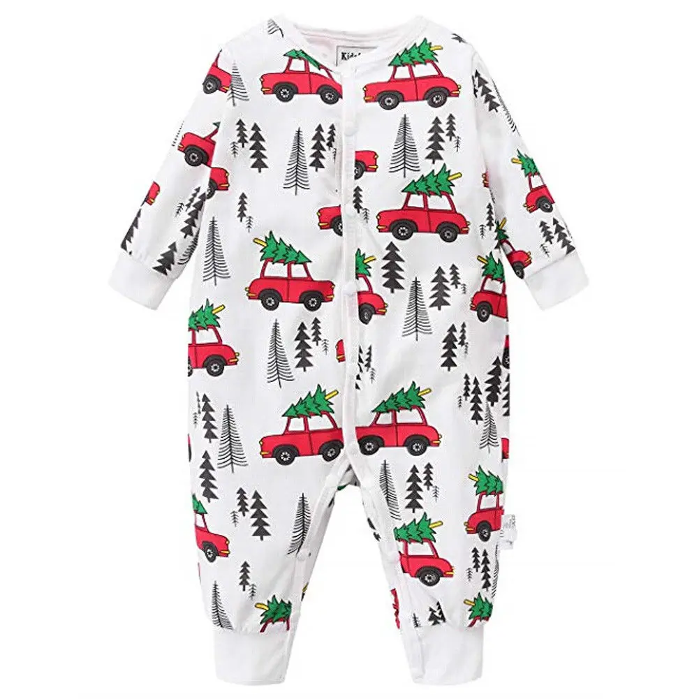 

Baby Boy Romper Car Truck Patterned Long Sleeve Autumn Winter Clothes
