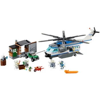

Bela 2018 NEW 10423 City Police Crook Helicopter Surveillance building blocks sets education Toys For Kids gifts Compatible