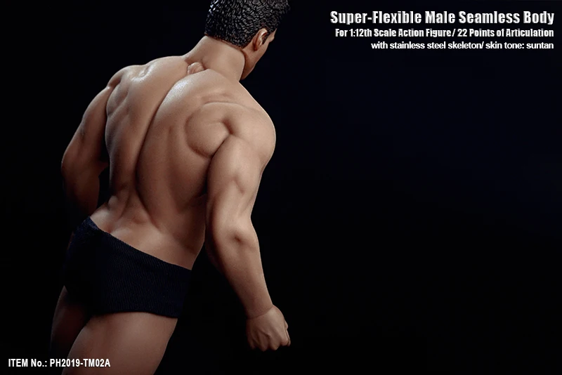15,3 см/16,3 см 1/12 Супер фитнес гибкое мужское бесшовное тело с головой мини фигура Солнцезащитная кожа модель для поклонников подарки