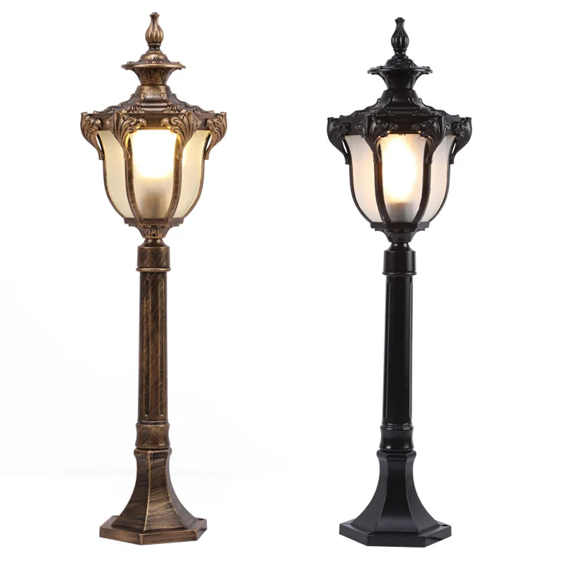 Straat lamp pole landschap licht pole Europa tuin buitenverlichting polen zwart/koper klassieke outdoor pole lamp Straat lamp pole landschap licht pole Europa tuin buitenverlichting polen zwart/koper klassieke outdoor pole lamp