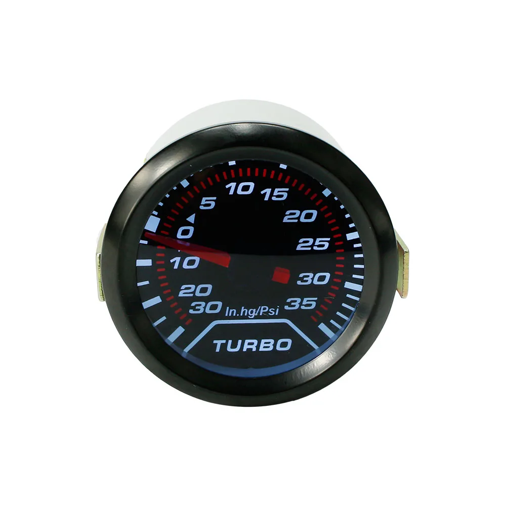 2 &quot52 мм Turbo Boost Gauge PSI дым циферблат белый свет Интерьер Dash датчик автомобиль метр