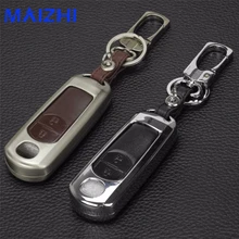maizhi Zinc Alloy+Leather Car Key Case Cover For Mazda 3 mazda 6 mazda 2 mazda 5 CX-3 CX-4 CX-5 CX5 CX-7 CX-9 Atenza Axela MX5