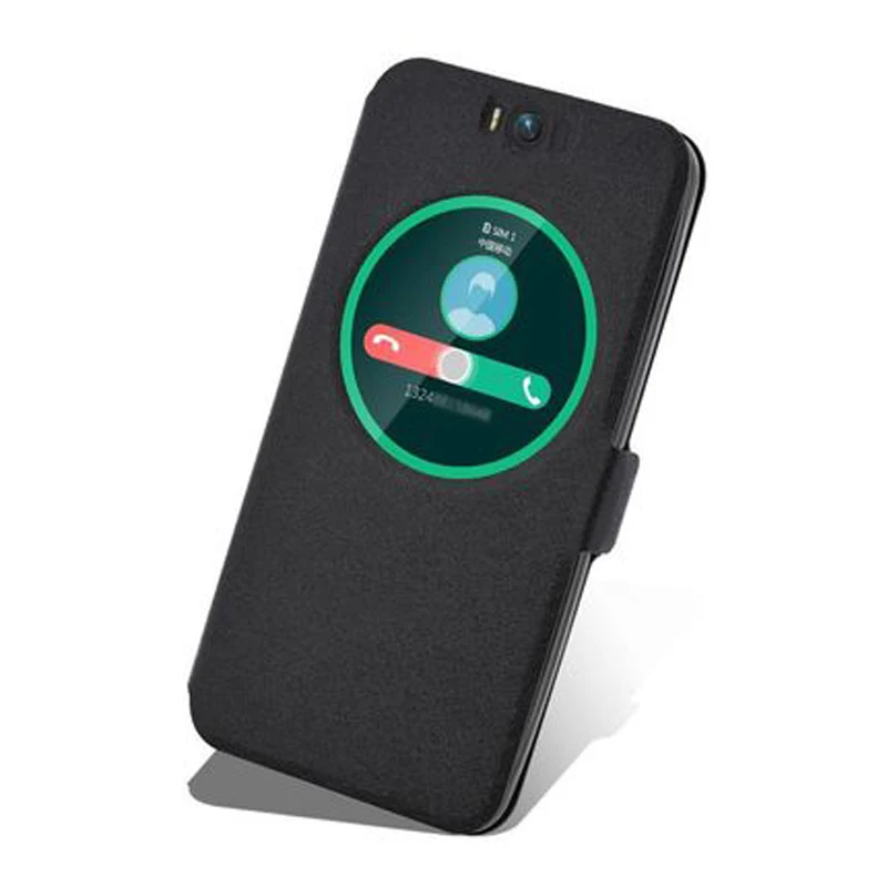 Флип чехол из ТПУ и кожи с подставкой для ASUS ZenFone Selfie ZD551KL Z00UD задняя крышка
