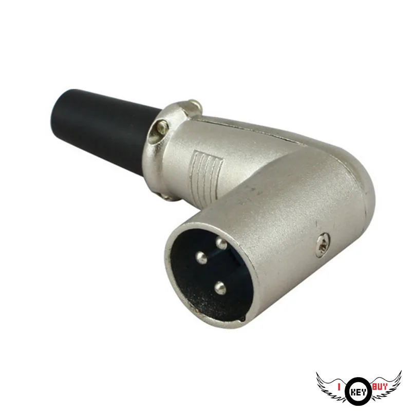 1 шт. Cannon male/Cannon male plug 90 градусов сварочный мужской миксер усилитель мощности микрофон линия локоть