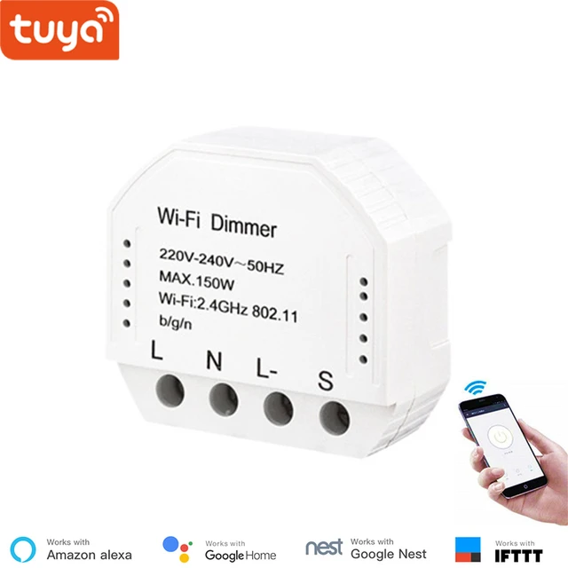 Tuya Smart WiFi Dimmer Schalter Modul Verwandeln Traditionellen Schalter  150W Smart Switch Dimmer Arbeit mit Alexa Echo Google Hause - AliExpress