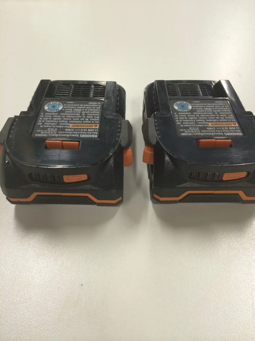 2 Packs Lot Ridgid R Aeg 18v X4 Hyper Lithium Ion Tool Battery W Fuel Gauge Used Free Shipping X4 Canon X4x4 Pci Aliexpress