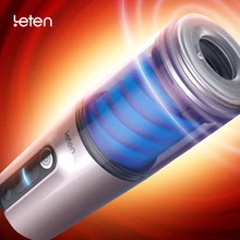 Leten 350 r/min Male Rotating Masturbator with female sex moaning, 15 rotation Vagina Pussy Sex Toys for Men Masturbation Cup