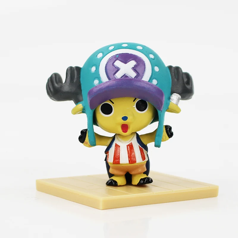 9 шт./лот Аниме One Piece фигурки Luffy Zoro Sanji Nami Robin Chopper Franky Usopp Brook модель игрушки|Игровые