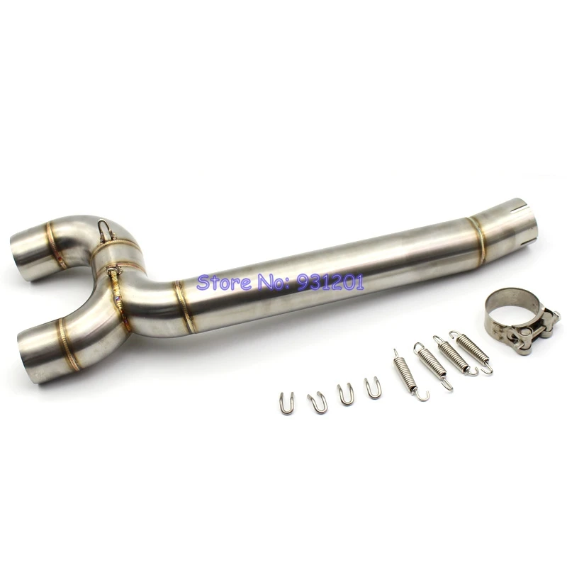 

FZ6 FZ6S FZ6N Slip On Exhaust System Motorcycle for Yamaha FZ6N FZ6S FZ6 Exhaust Mid Link Pipe Connnet Pipe Down Pipe Escape