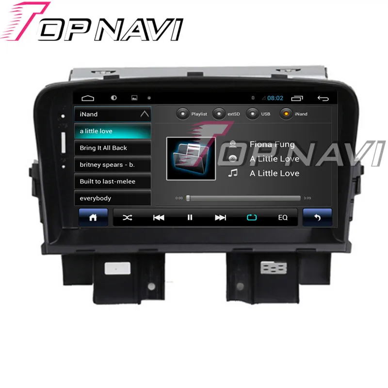 Topnavi новый четырехъядерный Android 6 0 Автомобильный ПК DVD плеер радио для Chevrolet Cruze 2008