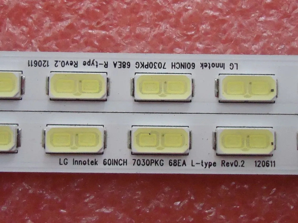 СВЕТОДИОДНАЯ подсветка экрана LCD 60LX640A GK0361 7030PKG 68EA L TYRE REV0.2 1 шт = 68led 676 мм|screen| |